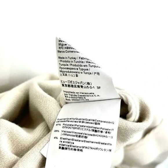 BOSS Hugo Boss Kallmi Beige Sleeveless Tie-Waist Trench Coat - Picture 14 of 14